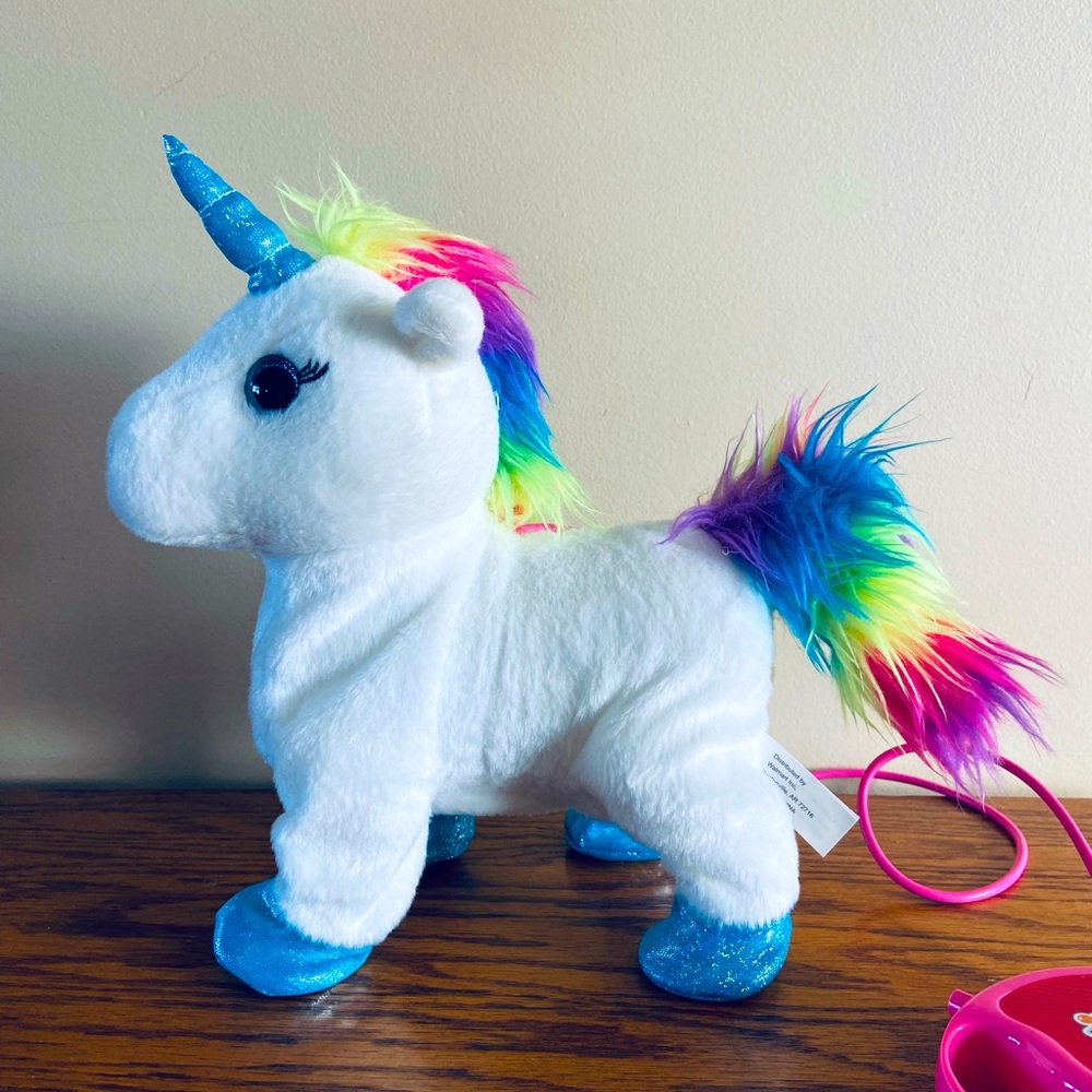 Kids Connection Walking Unicorn- Like New - Picture 2 of 8